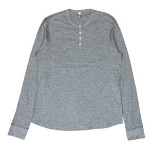 American Apparel Dexter Morgan Kill Shirt Men's XL Baby Thermal Henley Gray